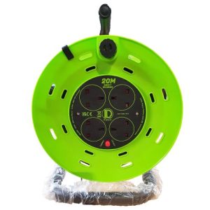 LYVIA 20M 13A 4-SKT METAL FRAME REEL M23