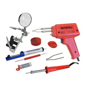 FAITHFULL 100W SOLDER GUN+30W SOLDERING IRON BOXED KIT