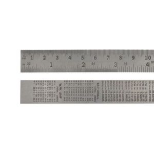 FAITHFULL STAINLESS STEEL RULE 300MM/12" X 25MM