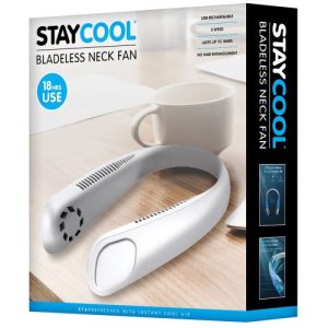 MINI PORTABLE USB RECHARGEABLE BLADELESS NECK FAN F1901WH