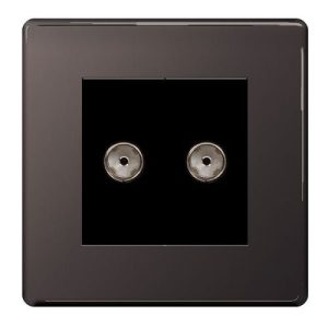BG 2G COAXIAL POINT BLACK NICKEL FACE PLATE