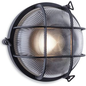 FIRSTLIGHT TURIN BULKHEAD - ROUND BLACK