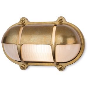 FIRSTLIGHT NAUTIC BULKHEAD BRASS WITH FROSTED GLASS