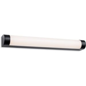 FIRSTLIGHT LIMA LED WALL LIGHT - 600MM BLACK WITH OPAL WHITE POLYCARBONATE DIFFUSER