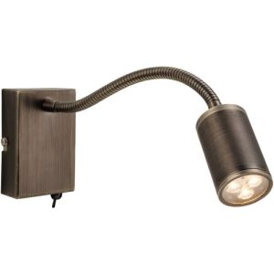 FIRSTLIGHT ORION LED FLEXI WALL LIGHT (SWITCHED) BRONZE
