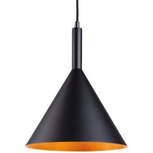 FIRSTLIGHT EVEREST PENDANT BLACK WITH GOLD INSIDE
