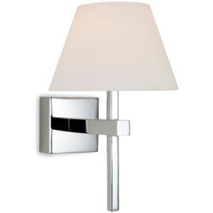 FIRSTLIGHT FABIO WALL LIGHT CHROME WITH OPAL GLASS