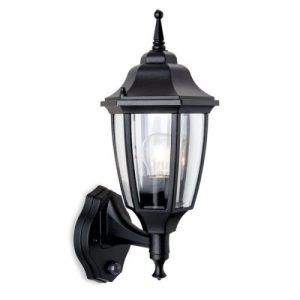 FIRSTLIGHT FARO 1X60W BLK UPLIGHT PIR