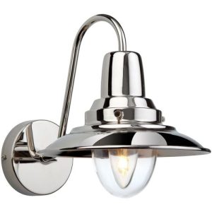 FIRSTLIGHT FISHERMAN WALL LIGHT CHROME WITH CLEAR GLASS