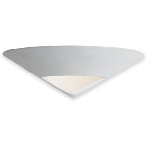 FIRSTLIGHT CERAMIC WALL LIGHT - 100W UNGLAZED WITH ACID WHITE GLASS