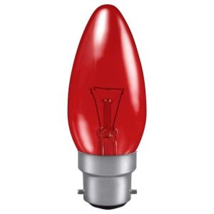CROMPTON 40W BC FIRE-GLOW CANDLE