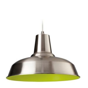 FIRSTLIGHT SMART PENDANT BRUSHED STEEL WITH GREEN