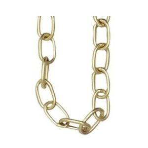 BRASS LINK CHAIN (PER MTR)