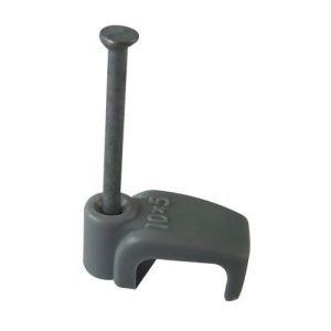 4.0MM FLAT GREY T&E CLIPS (100)