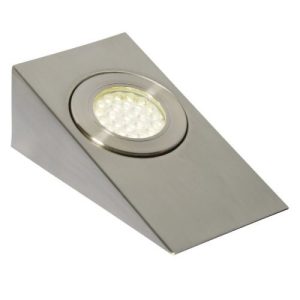 FORUM LAGO LED WEDGE SATIN CHROME SURFACE WEDGE LIGHT