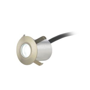FORUM OHIO RECESSED RND DECK/PLINTH LGT S.NICK 6000K SATIN NICKEL