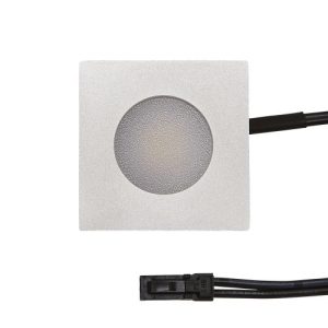 FORUM 35MM SQUARE RECESSED PLINTH LIGHT ALUMINIUM 3000K ALUMINIUM