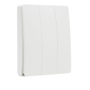 FORUM 3-CHANNEL SELF-POWERED WHITE WALL SWITCH KINETIC