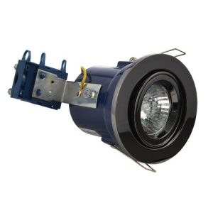 FORUM YATE ADJ FIRE RATED DOWNLIGHT BLACK CHROME