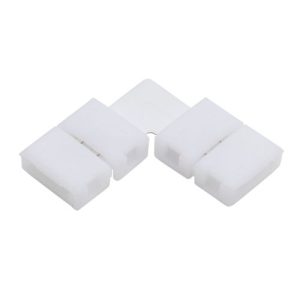 FORUM L SHAPE CONNECTION PCB 8MM, 2 PIN SINGLE COLOUR IP20 , 12-24V 3A MAX WHITE
