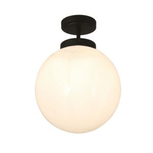FORUM PORTO 1LT SEMI-FLUSH MATT BLACK