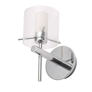 FORUM GENE CLR CYLINDER WALL LT CHR CHROME