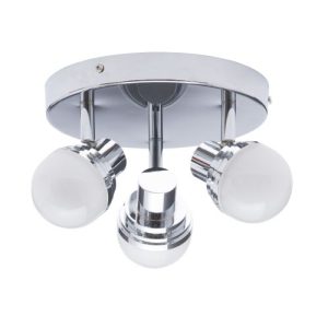 FORUM MILAN DECO 3LT LED PLATE CHR CHROME