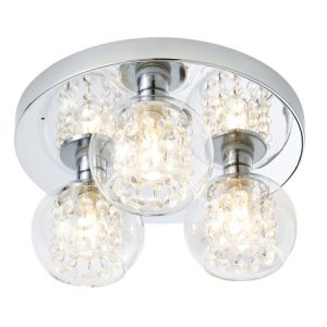 FORUM MEGARA 3LT BATHROOM FLUSH CHROME/CLEAR CHROME/CLEAR