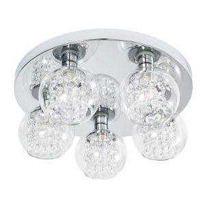 FORUM MEGARA 5LT BATHROOM FLUSH CHROME/CLEAR CHROME/CLEAR