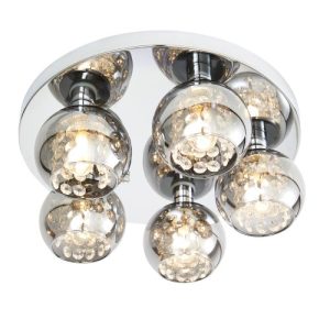 FORUM MEGARA 5LT BATHROOM FLUSH SMOKE/CLEAR CHROME/SMOKE