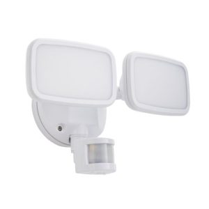 FORUM LYNN 2LT WALL W PIR WHITE