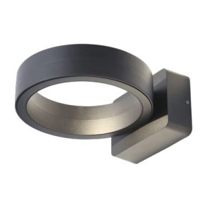 FORUM KITT 16W LED WALL LIGHT DC-ALUM COB IP65 BLACK