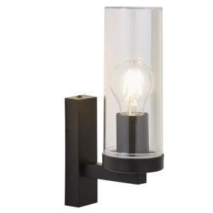 FORUM CARNAC UP OR DOWN E27 WALL LIGHT BLACK