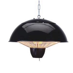 FORUM ONYX PENDANT HEATER REMOTE CONTROL BLACK 1500W IP34