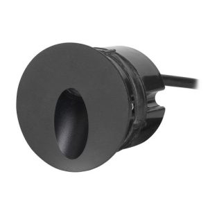FORLIGHT RECESSED WALL LIGHTING IP65 ICON ROUND LED 2.2W 3000K BLACK 61LM