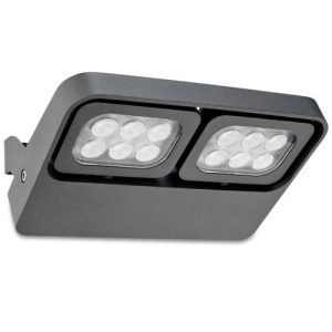 FORLIGHT WALL FIXTURE IP54 APRIL LED 11W 3000K GREY 1084LM