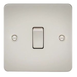 KNIGHTSBRIDGE FLAT PLATE 2G 2W BRUSHED BRASS (40-400W)
