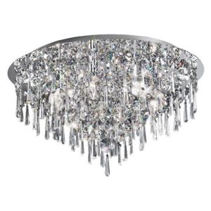 FRANKLITE CF5718 JAZZY CHROME /CRYSTAL GLASS