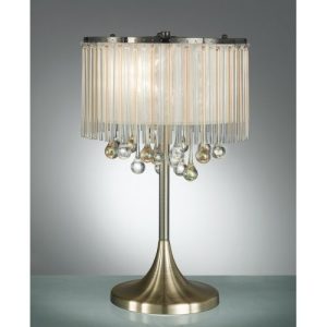 FRANKLITE 3-LIGHT AMBIENCE BRONZE TABLE LAMP