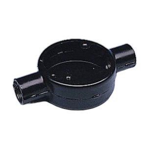 20MM BLACK ENAMEL THROUGH BOX