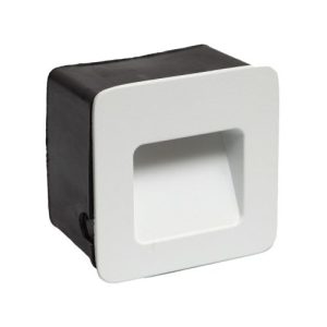 GAP IP44 2W SQUARE WHITE 4000K LED RECESSED WALL LIGHT
