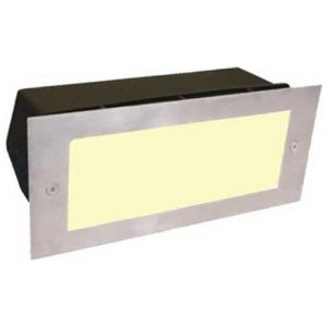 GAP IP44 6W WARMWHITE 3000K RECESSED LED WALL LIGHT WITH 316 STAINLESS STEEL PLATE