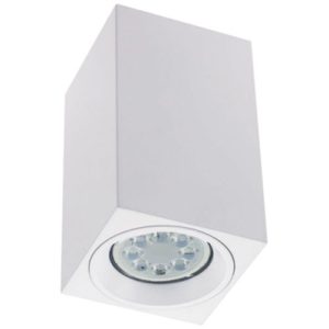 GAP 240V GU10 ARCHITECTURAL SURFACE MOUNT FIXED CUBOID DOWNLIGHTER