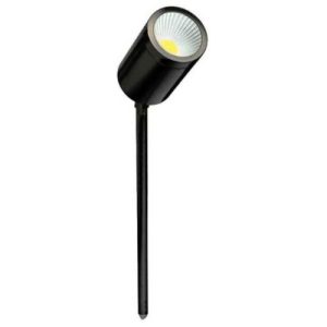 GAP IP65 BLACK 5W LED WARMWHITE 3000K ADJUSTABLE SINGLE SPIKELIGHT