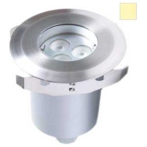 GAP IP68 316 STAINLESS STEEL 3W CREE 240V 98MM WARMWHITE 3000K LED RECESSED GROUND LIGHT
