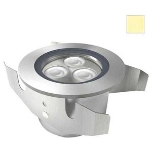 GAP IP68 316 STAINLESS STEEL 3W CREE 76MM SUBMERSIBLE WARMWHITE 3000K LED RECESSED GROUND LIGHT