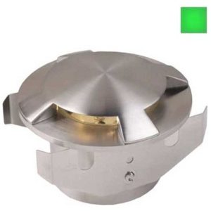 GAP IP68 316 STAINLESS STEEL 3W CREE 88MM GREEN LED RECESSED GROUND LIGHT
