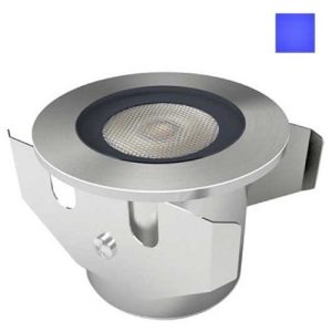GAP IP68 316 STAINLESS STEEL 1W CREE 60MM BLUE LED RECESSED GROUND LIGHT