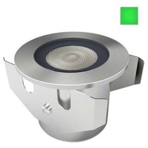 GAP IP68 316 STAINLESS STEEL 1W CREE 60MM GREEN LED RECESSED GROUND LIGHT