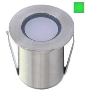 GAP IP68 316 STAINLESS STEEL 0.5W OSRAM 36MM GREEN LED RECESSED GROUND LIGHT